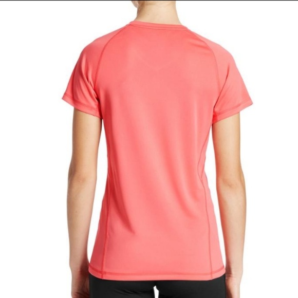 MISSION high tech coral v-neck tee - Picture 3 of 8